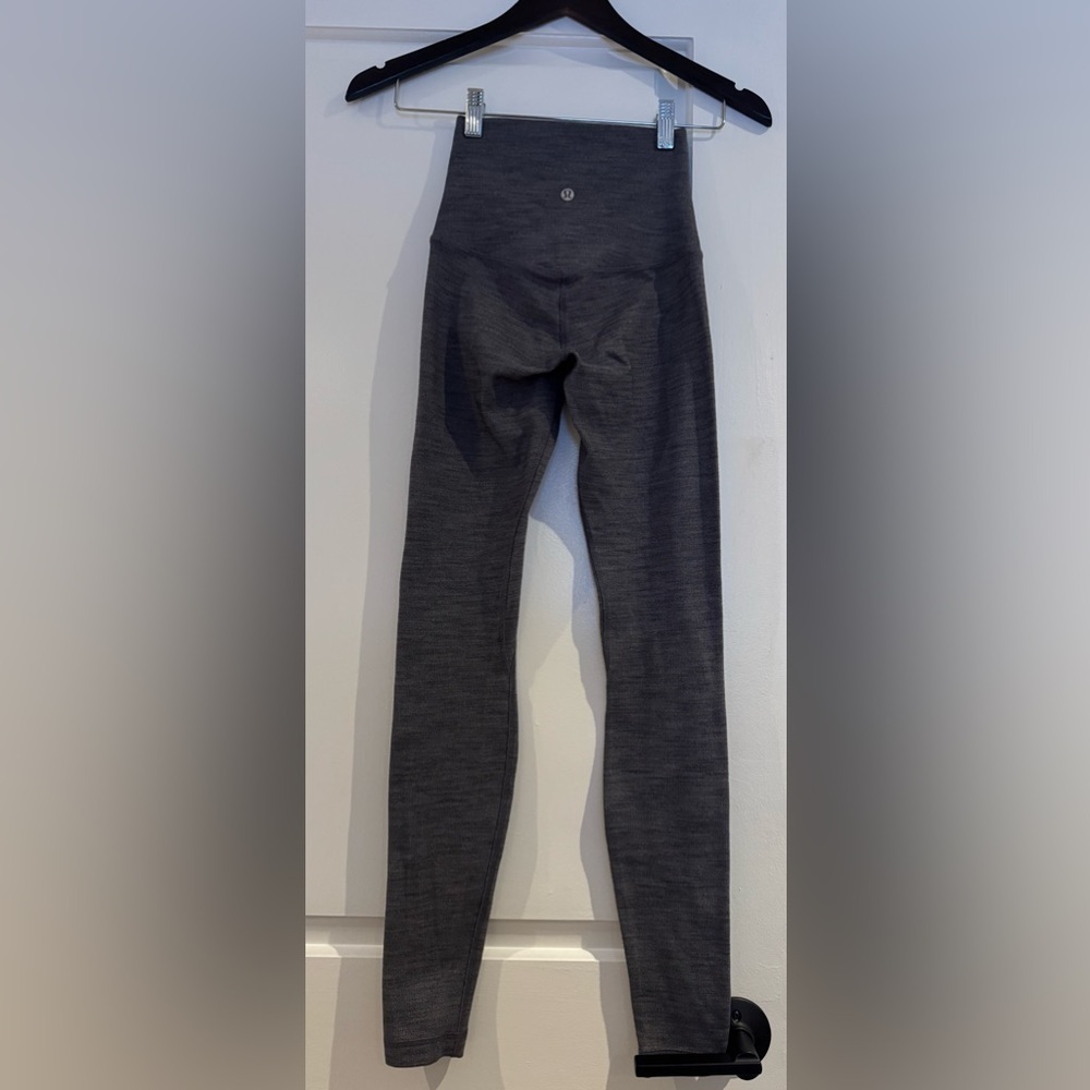 LULULEMON Align Pant II, Heathered Gray Herringbone Leggings (US 2) - Picture 5 of 7